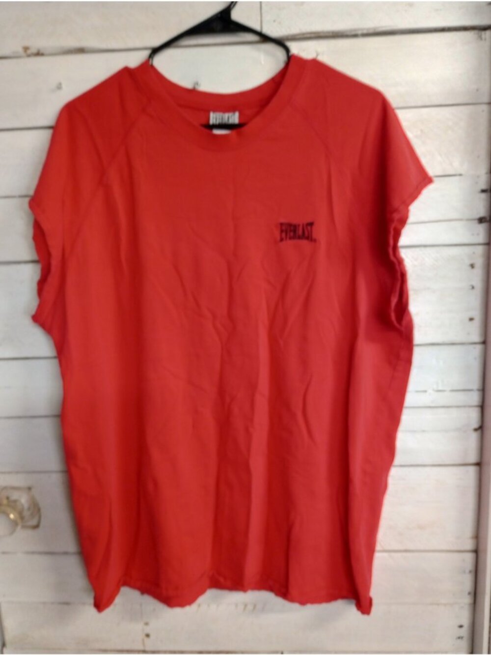 Everlast Muscle Tank Top Red Mens  XL Gym Boxing Workout Sleeveless Shirt